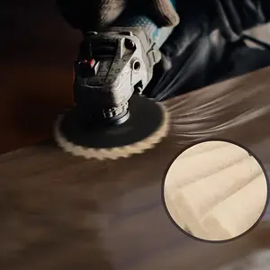 5 Inch Felt Polishing Wheel for Angle Grinder, Durable and Efficient Metal Wood Stone Polisher, Flexible Pad for Rusty Metal Stainless Steel Marble Surface