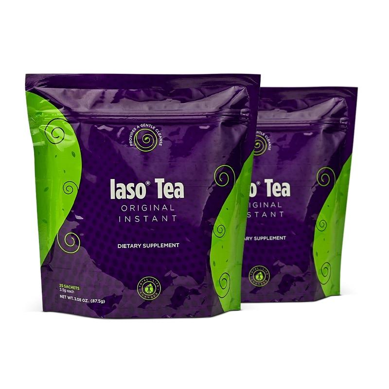 Iaso Instant Regular Cleansing Tea 2 Bags 50 Sachets for Regular Cleansing Routines