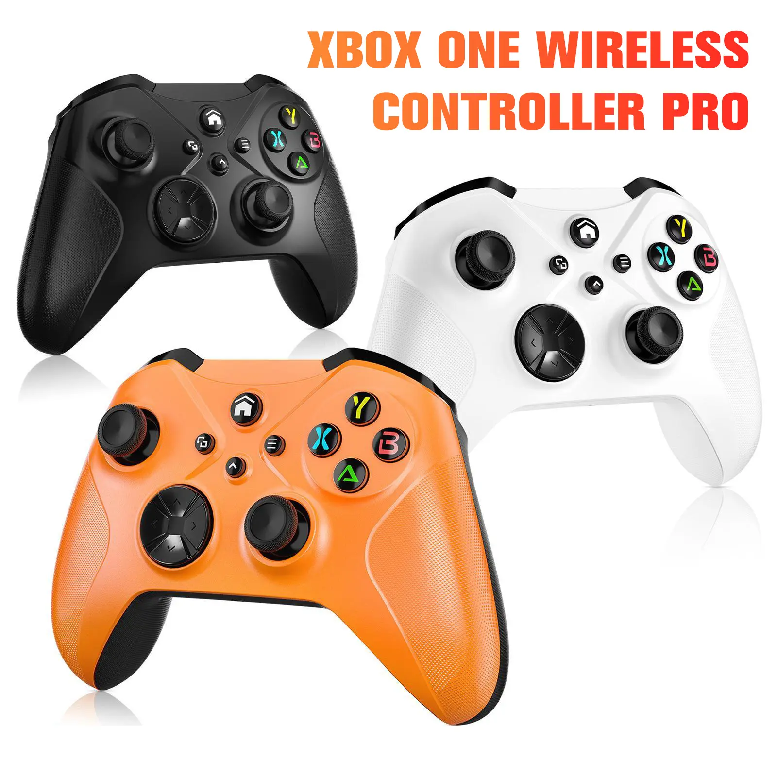 Xbox One Wireless Controller Pro–Triple Connectivity (WiFi/Bluetooth/USB-C), Dual Trigger Vibration & HD Impulse, Programmable Turbo & Macro Paddle Buttons, Compatible with Xbox One/PC/Android/iOS