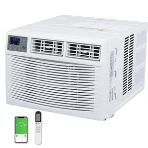 【Summervibes】8000/12000/24,000 BTU Window Air Conditioner with Heat and Dehumidifier, Wi-Fi Enabled, Energy-Efficient Window AC Unit with Remote & APP Control, for Large Rooms up to 1500 Sq.Ft., White