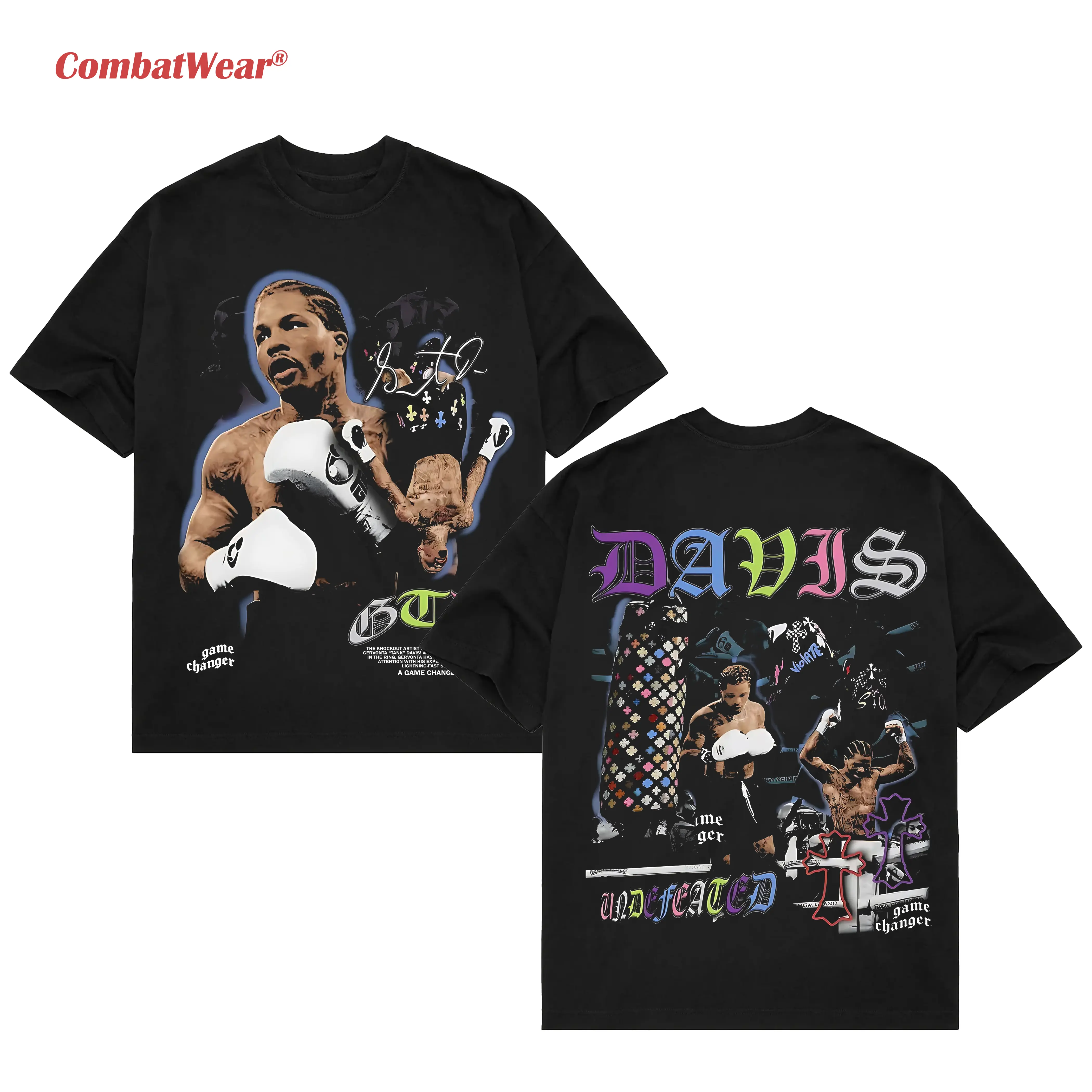 GERVONTA DAVIS V2 TEE, Boxing T-shirt, Boxer Tee, Sports Shirt, UFC Shirt, Workout T-shirt, Gift for Him Hoodie Sweatshirt Menswear Streetwear Crewneck Clothes