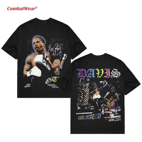GERVONTA DAVIS V2 TEE, Boxing T-shirt, Boxer Tee, Sports Shirt, UFC Shirt, Workout T-shirt, Gift for Him Hoodie Sweatshirt Menswear Streetwear Crewneck Clothes
