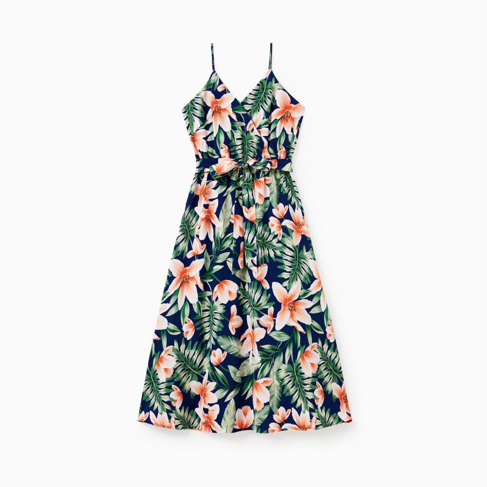 PatPat Family Matching Tropical Floral Print T-Shirts & Spaghetti Strap Midi Dresses Hidden Snap Vacation Beach Wear Soft Comfy 100% Polyester & 73% Polyester 23% Cotton 4% Spandex PatPat Family Matching Tropical Floral Print T-Shirts & Spaghetti Strap Midi Dresses Hidden Snap Vacation Beach Wear Soft Comfy 100% Polyester & 73% Polyester 23% Cotton 4% Spandex