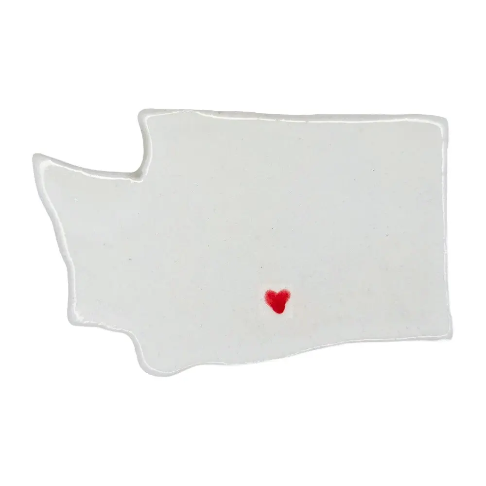 Yakima Ceramic Magnet for Fridge - Unique Handmade Washington State Gift