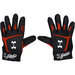 Ryan Mountcastle Baltimore Orioles Autographed Game-Used Black Under Armour Batting Gloves from the 2023 MLB Season with "GU '23" Inscription - Fanatics Authentic Certified