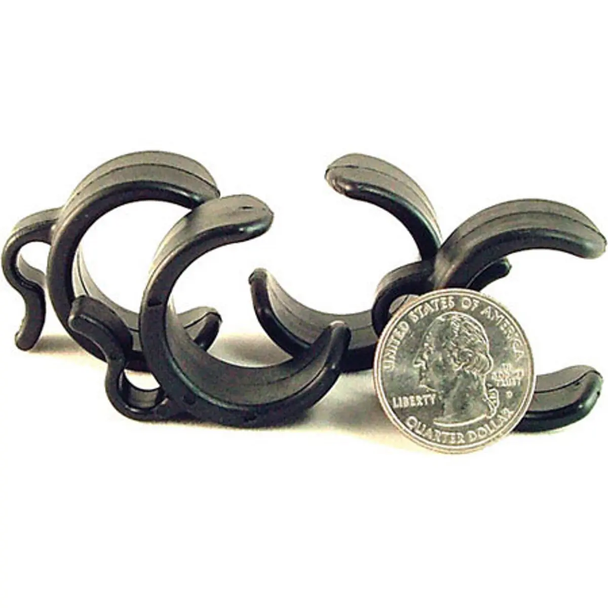 WindTech CC-3 Durable Microphone Stand Cable Clips, Musical Accessories for 1-1.25" Tubes, 4-Piece Pack Audio Equipment