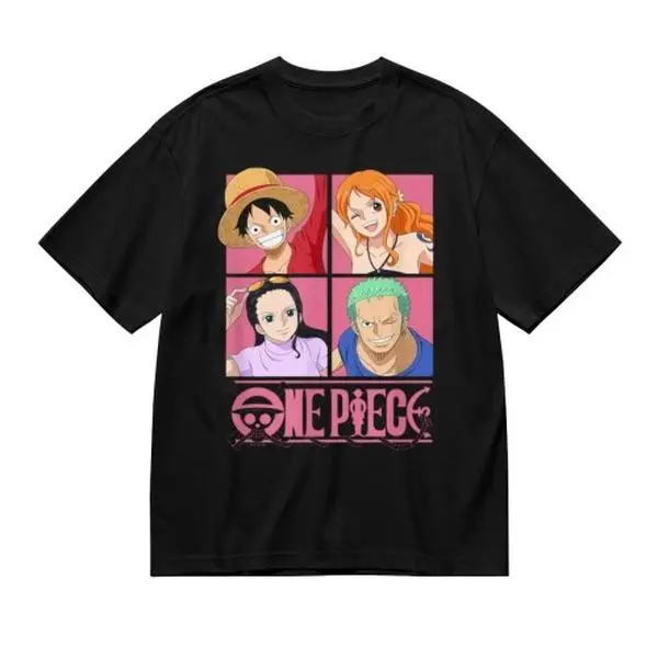 One Piece Luffy Adventure T Shirt Mens Cotton Lightweight Breathable Anime Graphic Tee Essential Summer Top