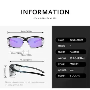 Fashion Sunglasses - Great for Cycling, Motorcycle Riding, Fishing & outdoors - Lightweight frame design made for durability & safety