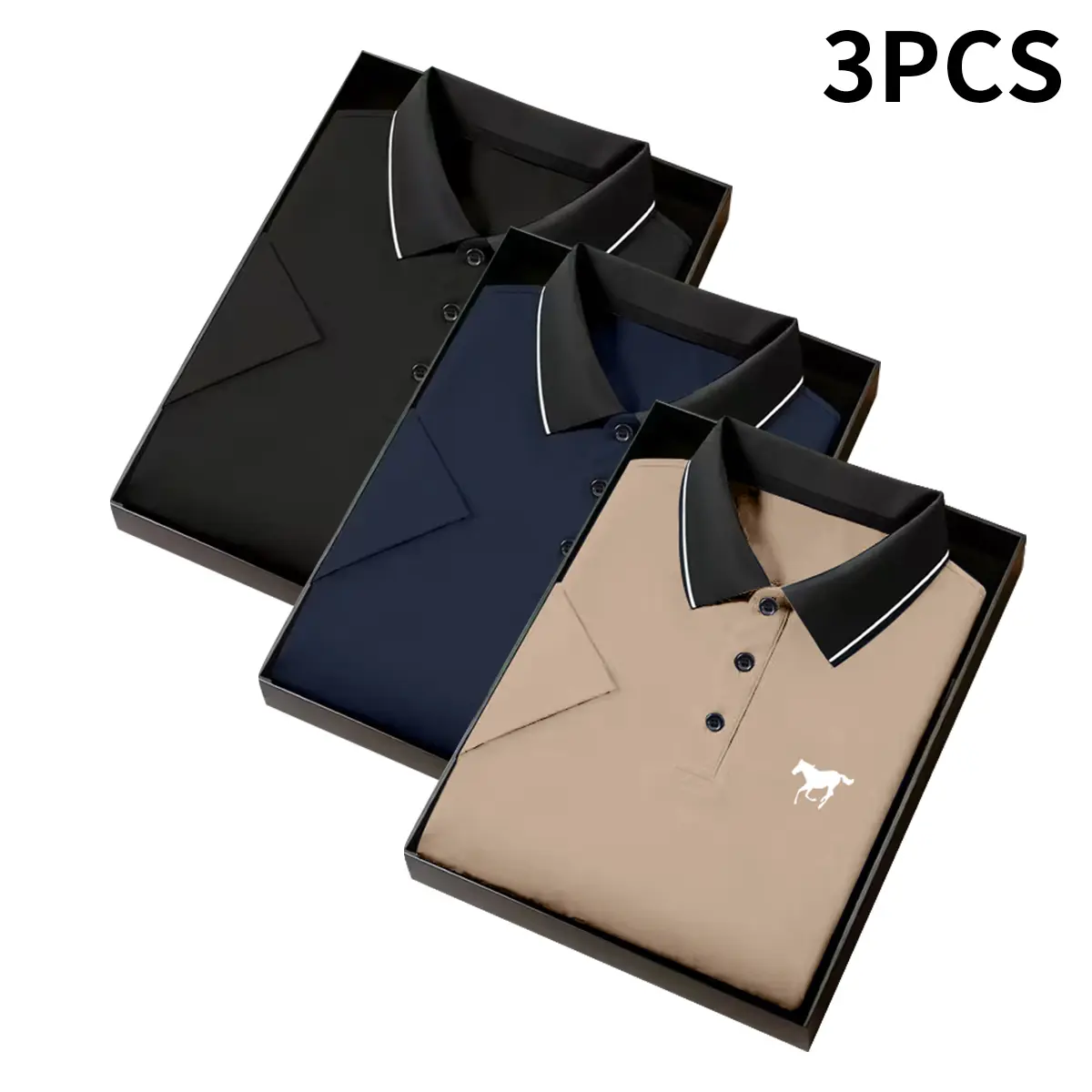 Khaki - Blue - Black