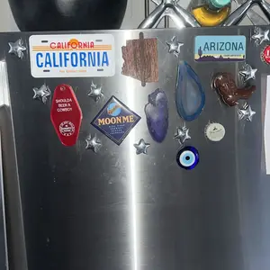 10 Pcs Adorable Silver Star-Shaped Fridge Magnets for Creating Star Designs, Perfect for Adorning Refrigerators, Offices and Homes, Kitchen and Office Decor, Fridge Organization and Decorative Magnet Tools, Refrigerator Decorating Magnet