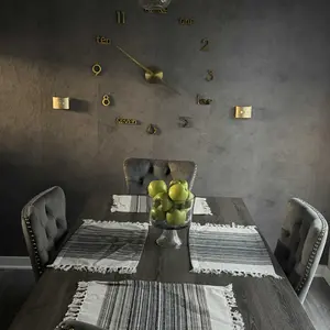 DIY Wall Clock, 1 Count Battery Powered Modern Acrylic Wall Clock without Battery, Silent Wall Clock for Home Living Room Bedroom Decor, Home Decor, Modern Craft Decoration