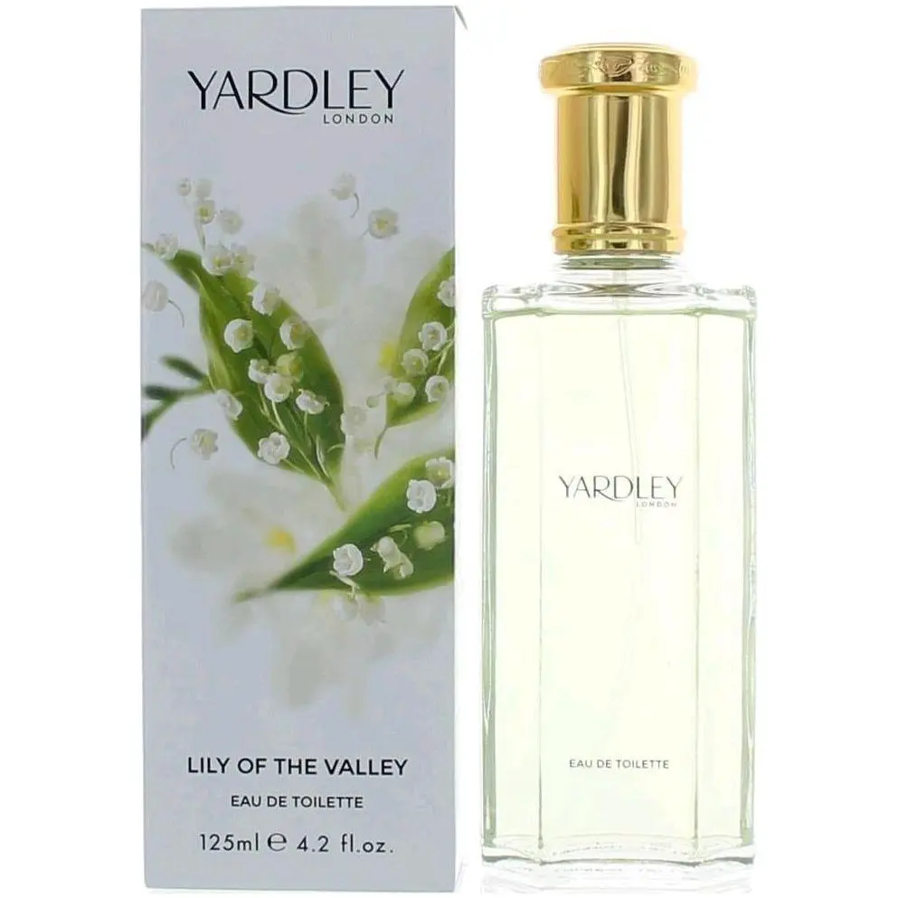 Yardley London Lily of the Valley EDP Spray for Women, Light Fragrance EDP, All-Seasons Floral Scent, 4.2 fl oz (4 – 4.9 Fl Oz Range)