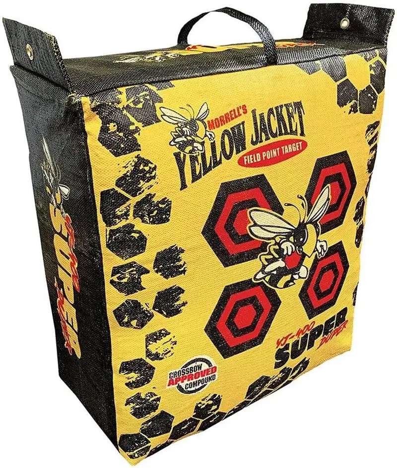 Morrell Super Duper Field Point Bow Targets Archery Block Bag, Yellow | Portable Outdoor Target Practice Equipment for High Speed Compound Bows and Crossbows