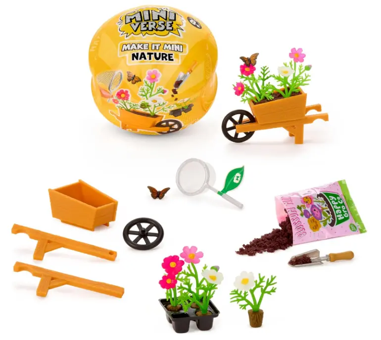 MGA's Miniverse - Make It Mini Nature Series 3 Mini Collectibles, Mystery Blind Packaging, DIY, Crafts, Replica Plants, Flowers, Botanicals, Novelty, Collectors, 8+