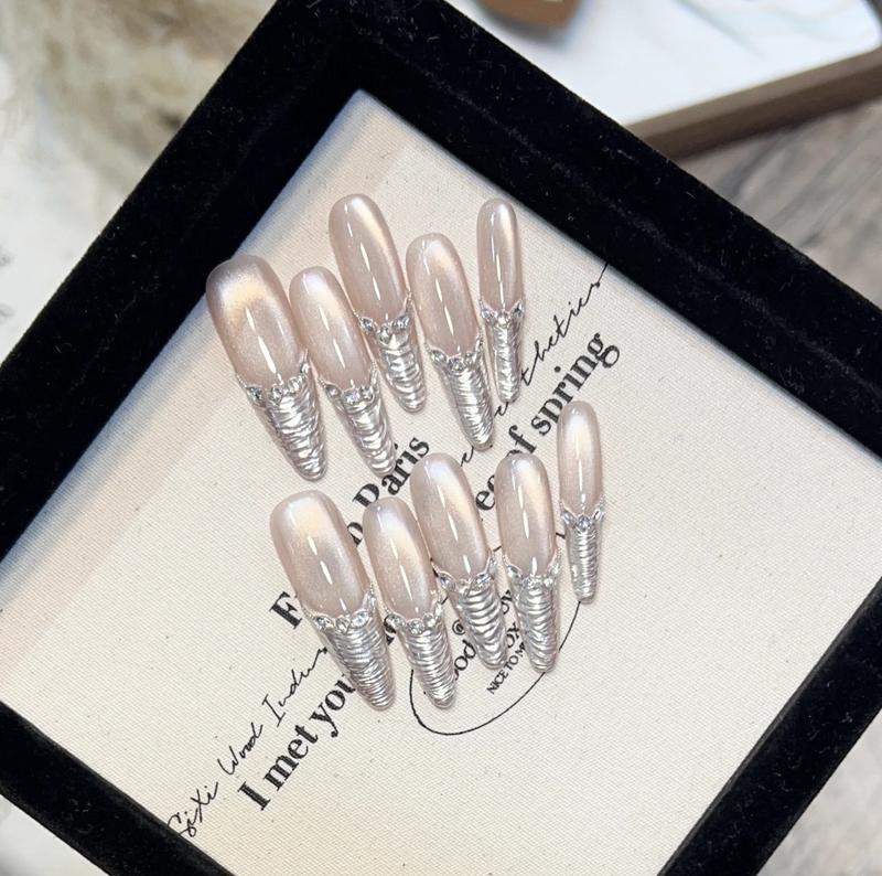 High-end luxury pure handcrafted wearable nails