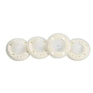 Ninni Co Pacifier Creme 4 Pack Soft BPA-Free Silicone Orthodontic Pacifier for Breastfed Babies | 0-24 Months