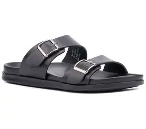 New York & Company Men's Edan Buckle Two StrapSandals