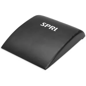 SPRI Ab Mat - Workout Mat Accessory for Abdominal Exercises, Sit-Ups, Crunches, Push-Ups, Core Training, and More - Portable Padded Shaped Mat with Curved Back Support for Toning Abs