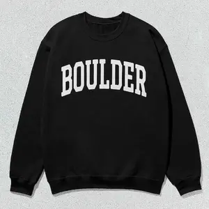 Boulder Sweatshirt Colorado Collegiate Crewneck Sweater Unisex