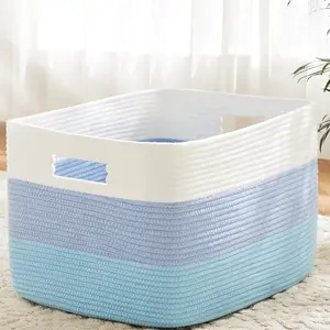 Bohemian Style Laundry Basket, Large Home Storage Bin, Bedroom Organizer, Baby Toy Holder, Multi-Purpose Utility Basket