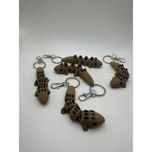 Cute 3D Printed Lizard | Articualted Lizard Toy | Cute 3D Printed Fidget Toy | 3D Printed Flexi Toy | Lizard Keychain