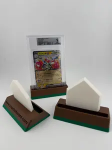 Baseball Home Plate Graded Card Display Stand | 3D Printed Slab Holder for Collectors
