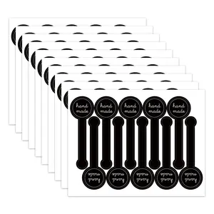 Thank you for the long sealing stickers, 100pcs/10sheets pudding bottle stickers, bakery box labels, handmade products, birthday party prizes, and gift boxes.
