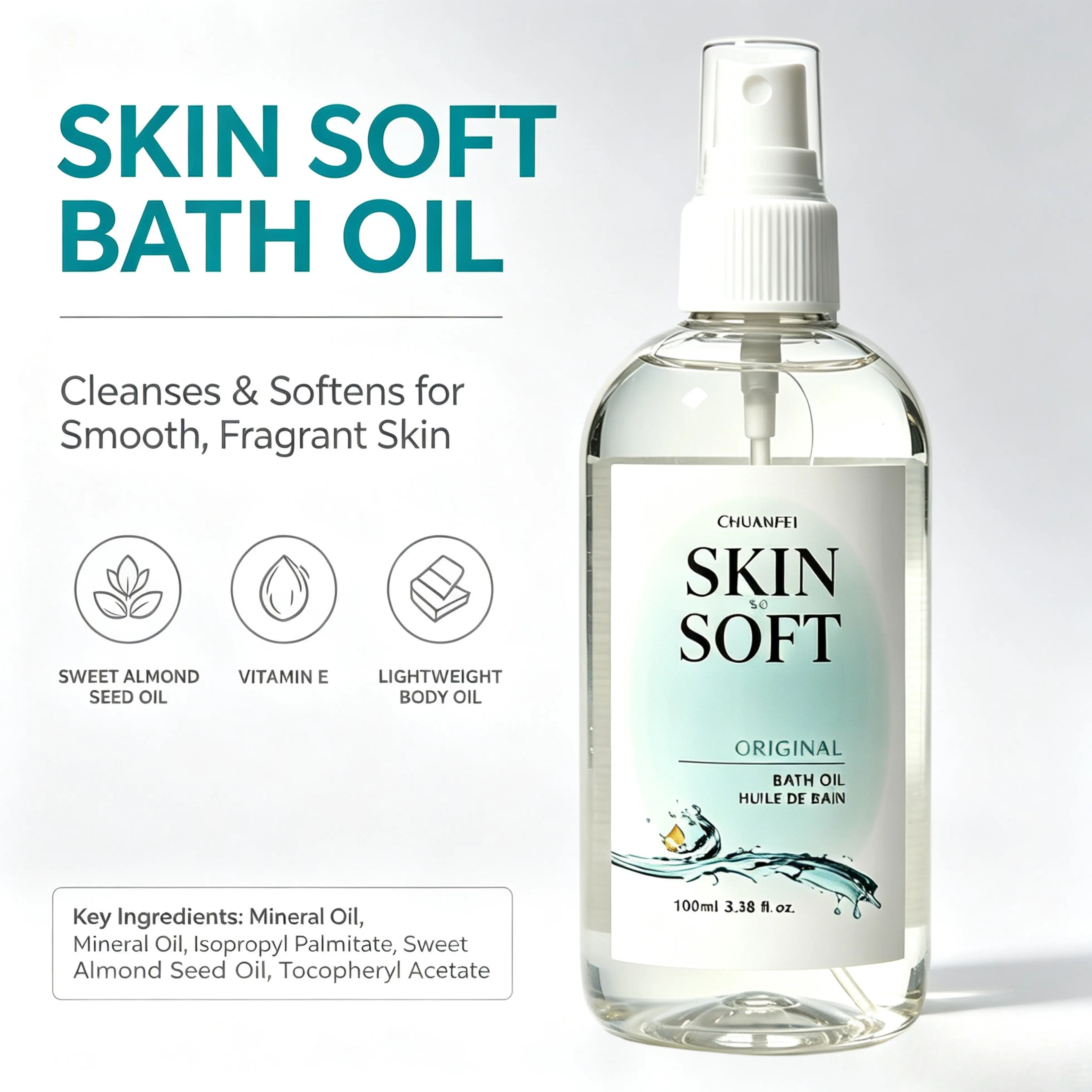 Original Bath Oil | Body Moisturizer for Dry Skin | Lightweight Non-Greasy Shower Oil for Deep Hydration, Soft Smooth Skin & Natural Glow | After Shower Body Care | 8.5 fl.oz
