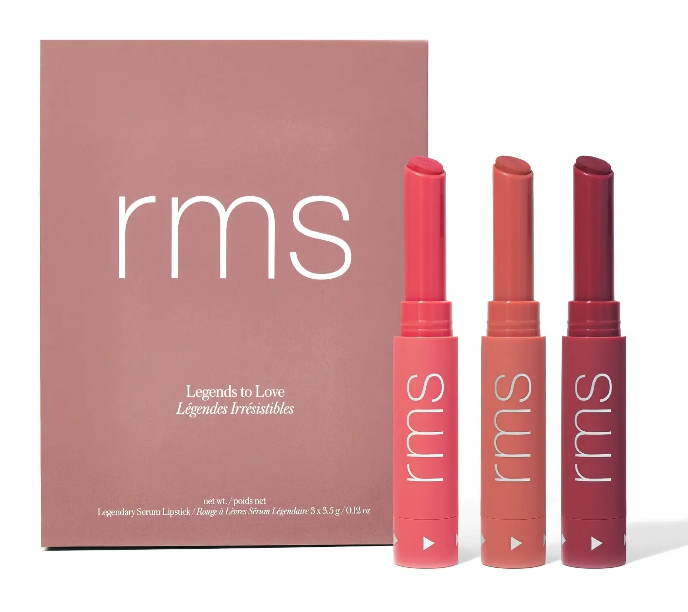 RMS Beauty Legends To Love Legendary Serum Lipstick Trio Gift Set RMS Beauty Legends To Love Legendary Serum Lipstick Trio Gift Set