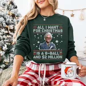 Uncle Baby Billy 8ball and 2 Million Dollars Christmas Sweatshirt, The Righteous Gemstones Sweater, Ugly Christmas Sweatshirt, Gildan Unisex Tee Gift For Her