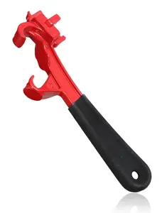 3-in-1 Bung Wrench & Bucket Opener Tool – Aluminum Drum Lid Remover for 5–55 Gallon Drums, Paint Cans & Pails with Non-Slip Rubber Handle