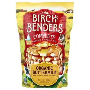 Birch Benders Complete Pancake & Waffle Mix, Organic Buttermilk, 1 lb (454 g)