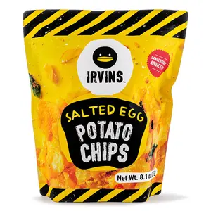 Irvins Salted Egg Potato Chips 8.1 oz (230g) Irvins Salted Egg Potato Chips 8.1 oz (230g)