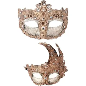 Venetian Masquerade Mask for Women Couples Besties-Prom,Balls,Mardi Gras,Halloween and Parties Costume Mask