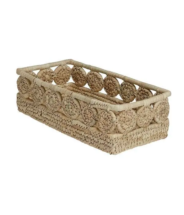 Harvest Medallion Woven Bread Basket