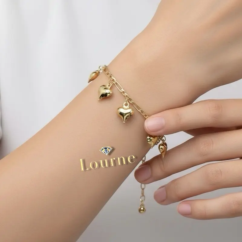1279 Classic Elegant Semi-Formal 14k Laminated Oro Real Bracelet - 7in with 8in Extension, High-Quality, Waterproof, Resistant for Anniversary & Casual Wear