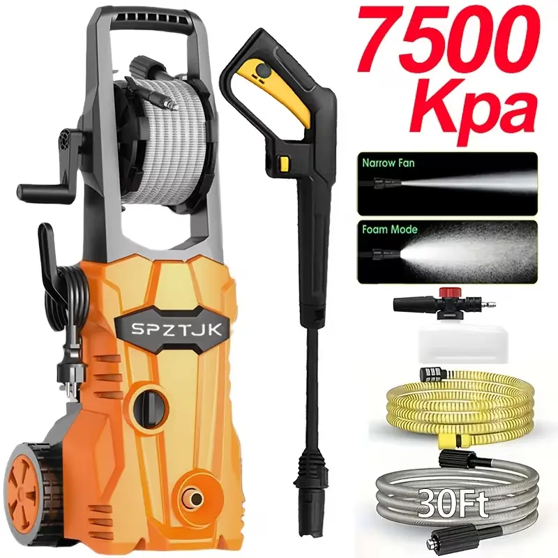 Electric Pressure Washer, Power Washer，Foam Cannon,Ideal for Home/Car/Driveway/Patio Cleaning