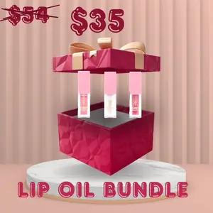 Kirby Kosmetics Lip Oil Bundle - Hydrating and Moisturizing Lip Care - Moisture Sweet Cheeks Hydrate Coconut