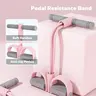 Upgrade Pedal Resistance Device,Multifunction Pedal Resistance Band,6-Tubes Elastic Foot Pedal Resistance Bands for Abdomen Waist Arm Leg Stretching Training with Soft Handles & Anti-slip Pedals Fitness Accessories Fitness Equipment Home Workout
