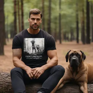 English Mastiff Funny I Don't Like Drool Unisex Jersey Short Sleeve Tee