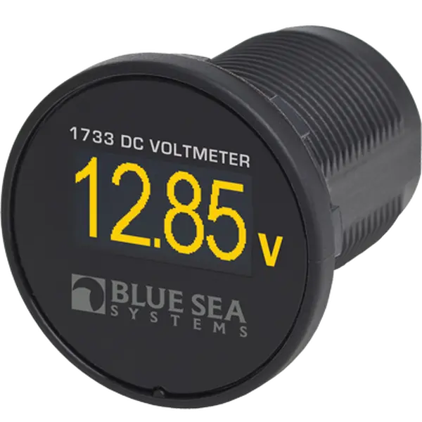 1.6 in. DC Mini OLED Voltmeter Gauge, Lightweight Voltage Testers