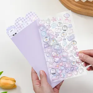 Cartoon 3D Crystal Diamond Stickers for Kids, Fun Decorative 3D Sticker Sheets, New Design Decoration