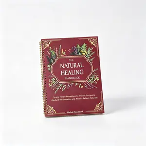 【Mother's Day Gift】Natural Remedies Handbook: Ancient Cures & Holistic Health Support, Waterproof Spiral Bound Notebook with PP Cover, Essential Family Wellness Guide for Home, Office, Travel & Perfect Gift Great Gifts for Mother's Day