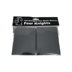 Four Knights Sleeves Standard Matte - Black 100CT