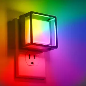 Color Changing Baby Night Light, Plug Into Wall, Dusk to Dawn Sensor for Kids Room, Nursery, Bedroom, Kitchen, Hallway