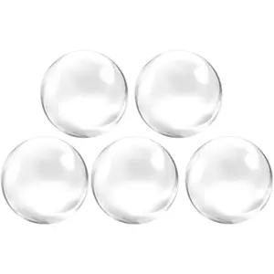 12PCS 50mm Round Clear Glass Dome Cabochons Half Round Flat Glass Tiles for DIY Jewelry Making Crafts Photo Charms