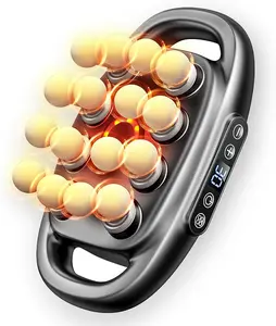 16 Head Massage Gun Deep Tissue - 2026 Upgrade 16-Drive Back Muscle Massager with 3 Modes & 30 Intensities, Portable Quiet Percussion Massager for Legs, Waist, Back, Neck, Buttocks Muscles Pain Relief