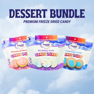 Freeze Dried Dessert Taffy Bundle - 3 Bags - Premium Freeze Dried Candy Sweet Snack