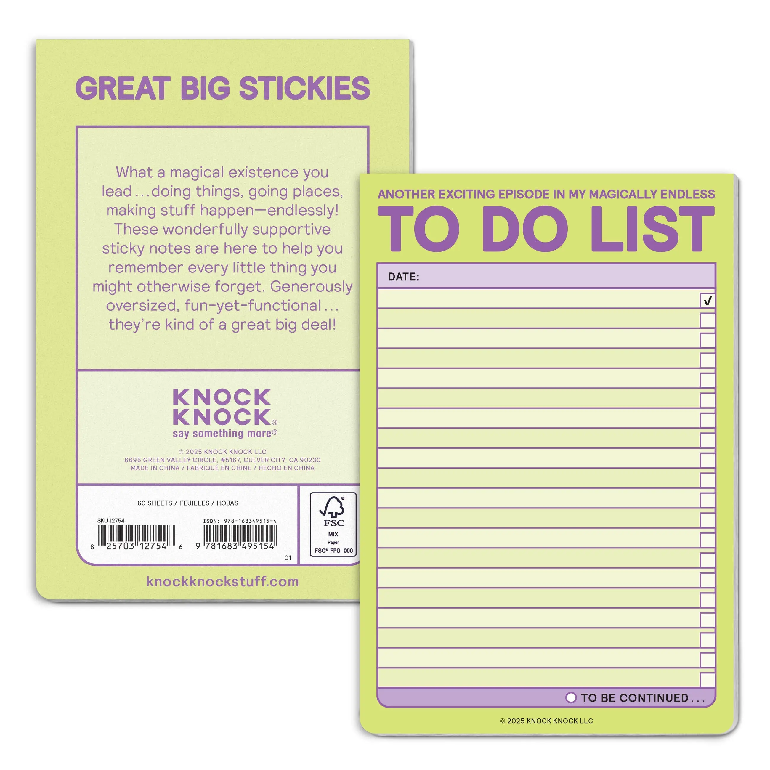 (Another Episode in My Magically Endless) To Do List Great Big Sticky Note