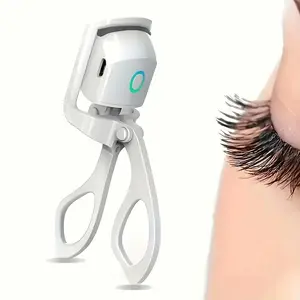 C-Shaped Heated Eyelash Curler Fast Heat Up in 6s - Rechargeable Electric Eyelash Curler for 24-Hours Long Lasting Curls - Safe Anti-Burn Lash Curler Elevate Your Beauty with Stunning Lashes